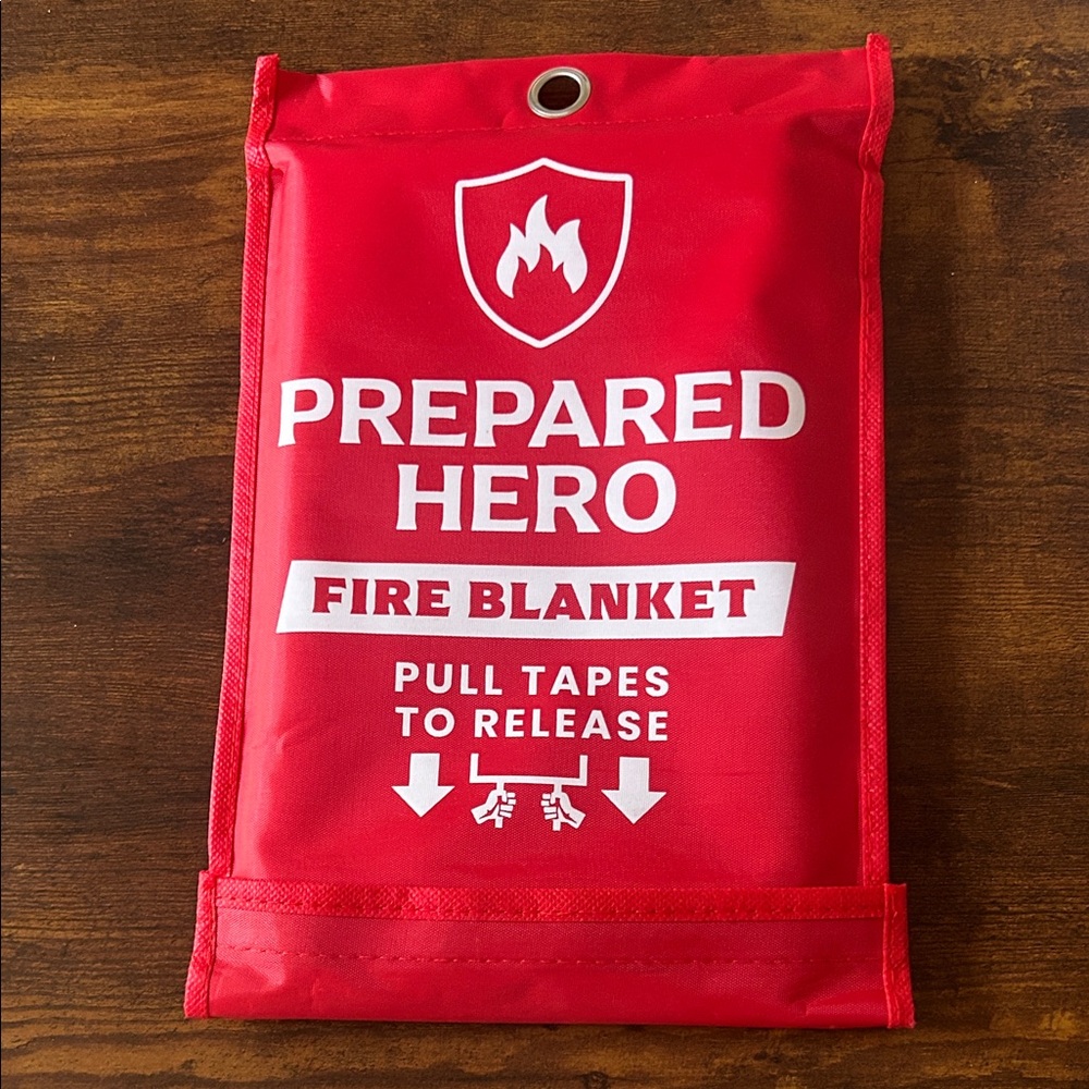 Red Fire Blanket -